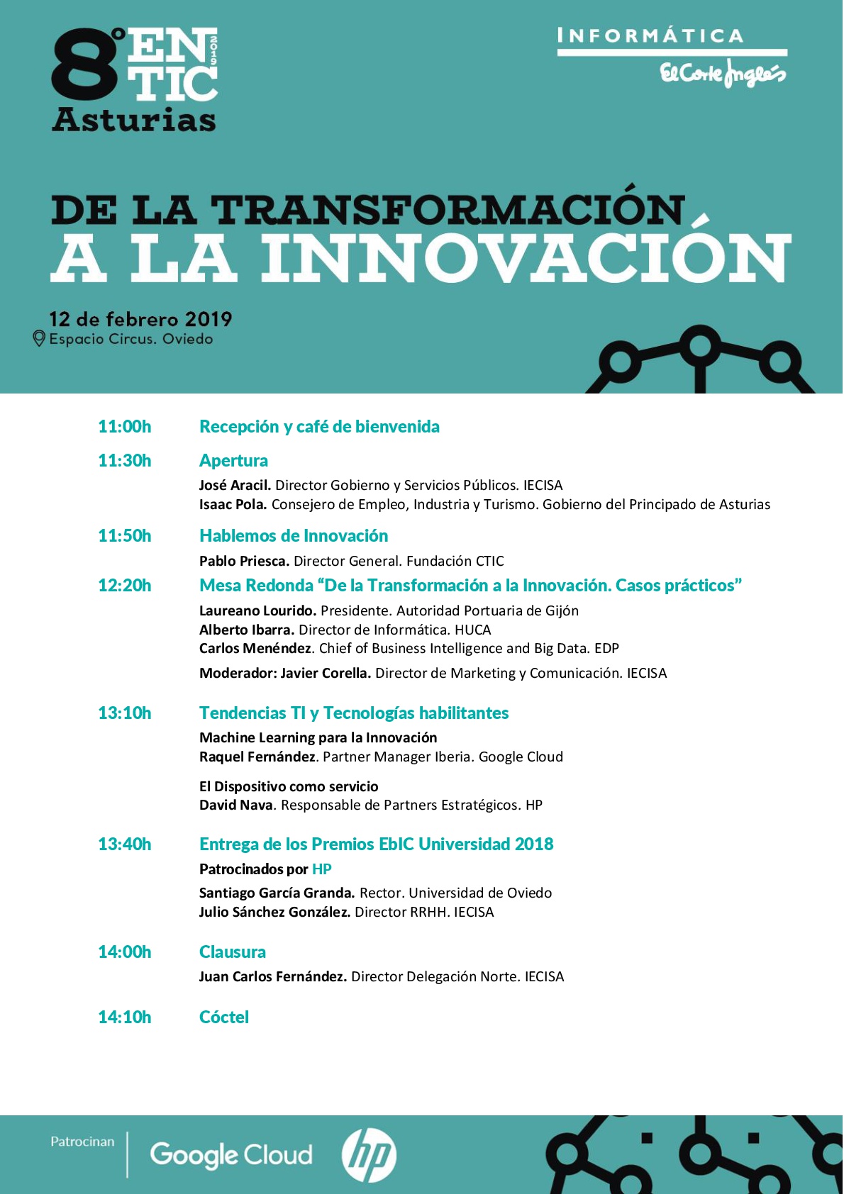 Octava edición del Encuentro Tecnológico Asturias bajo el título “De la transformación a la innovación”.