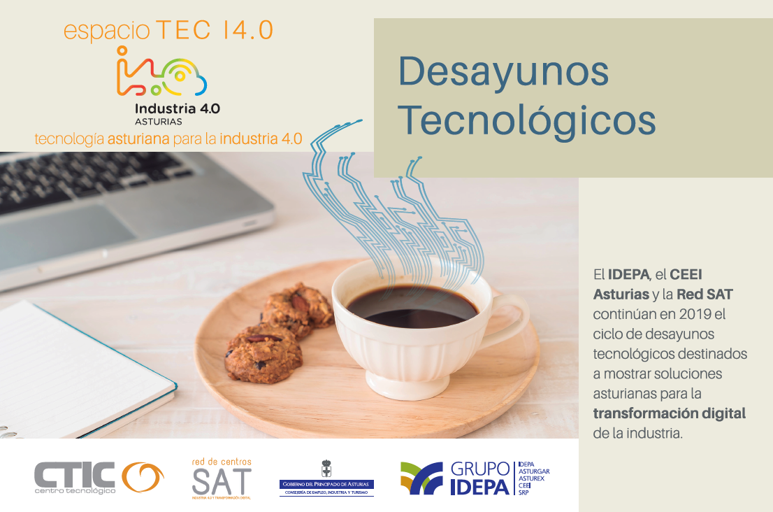 Imagen noticia:  EL CICLO DE DESAYUNOS TECNOLÓGICOS ESPACIO TEC I4.0 VUELVE EN 2019