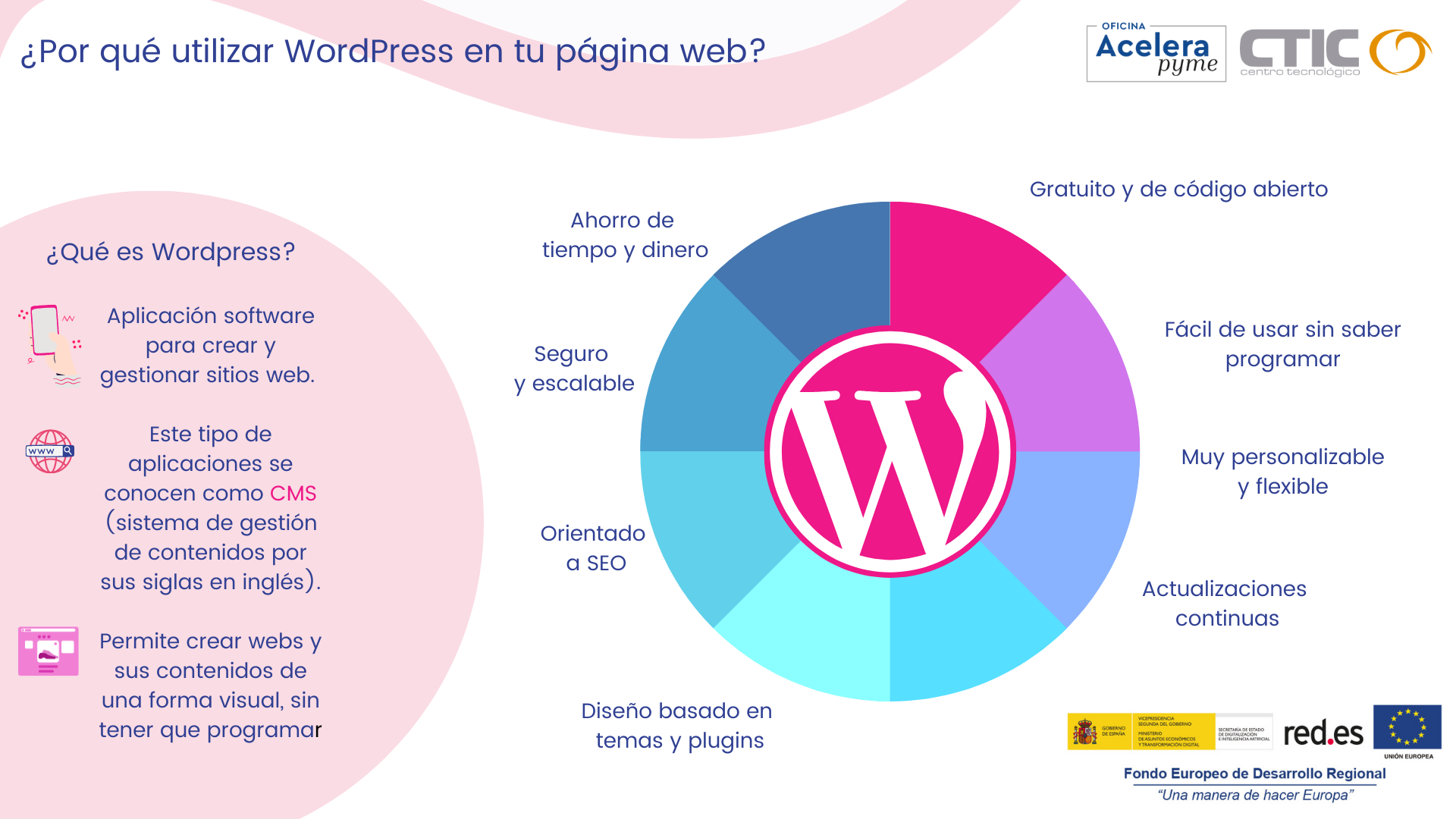 Infografía sobre WordPress