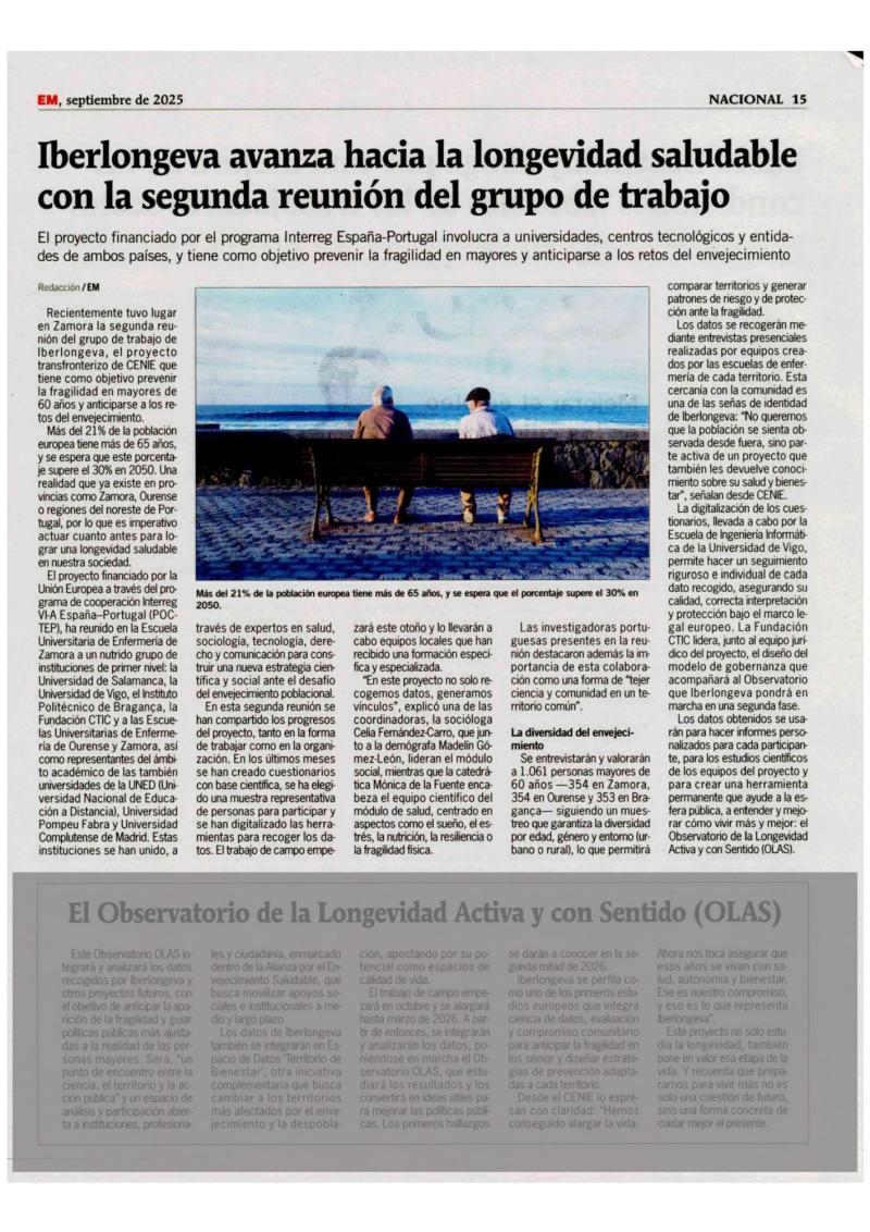 Iberlongeva avanza hacia la longevidad saludable con la segunda reunión del grupo de trabajo